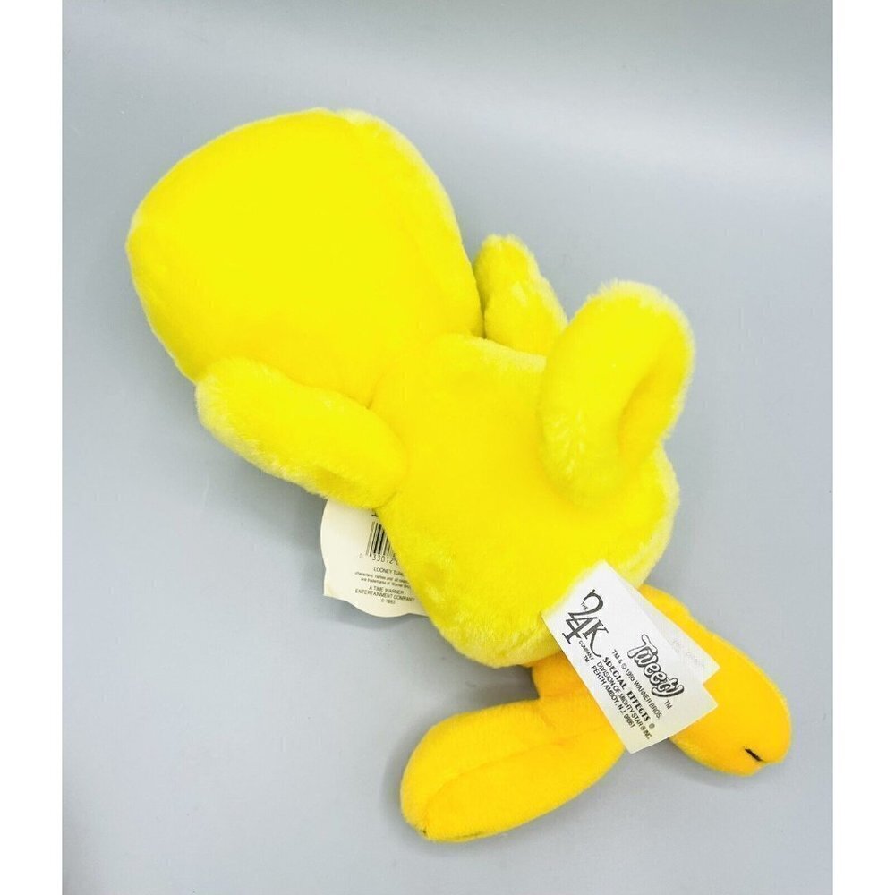 Tweety Bird Plush 10” Looney Tunes Warner Bros 24k with Tags 1993 Vintage - Picture 3 of 4